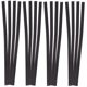 thumbnail image 3 of 800pcs 10cm Colorful Metallic Ties Bread Candy Bag Ties for Birthday Party Wedding Party (Black), 3 of 4