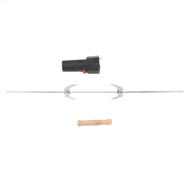 Kit De Asador Inalámbrico, Kit De Parrilla De Asador Automático Resistente Al Calor, Bajo Nivel De Ruido, Potente Batería Portátil Con Motor Eléctrico Para Acampar, Barbacoa