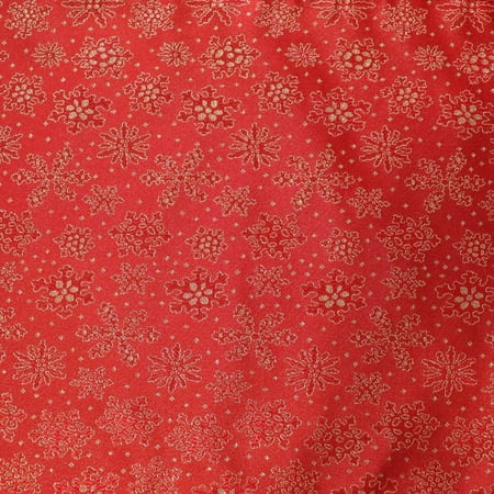 Heavy Brocade Shiny Tinsel Threads Snowflakes Design Fabric 56 Wide by 360 (10-Yards) for Arts Crafts & Sewing