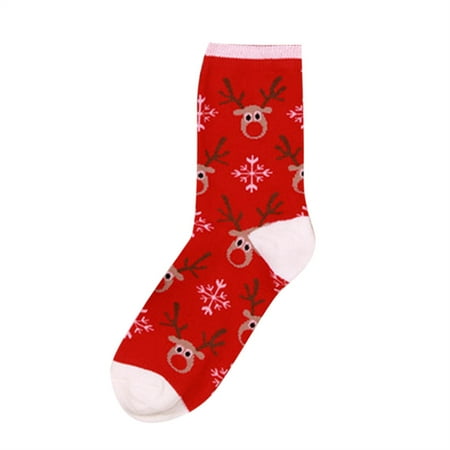 

Christmas Cotton Fabric Socks Soft Comfortable Christmas Socks for Christmas Festive Decor 20