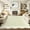 Ivory, variant on 2x6 Runner Rug Scalloped Kitchen Runner Rug Non Slip Washable Entryway Runners Modern Bordered Foldable Thin Accent Carpet Low Pile Soft Nursery Rugs