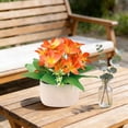 thumbnail image 5 of Artificial Flower Decorationfake Flower Bouquet With Vase Lowmaintenance Desktop Ornament For Bedroombathroomwedding And Party Decoration, 5 of 5