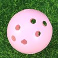 thumbnail image 4 of FELTECHELECTR Juego de 22 pelotas de plástico de tamaño oficial para practicar en canchas interiores y exteriores (rosa), 4 of 6