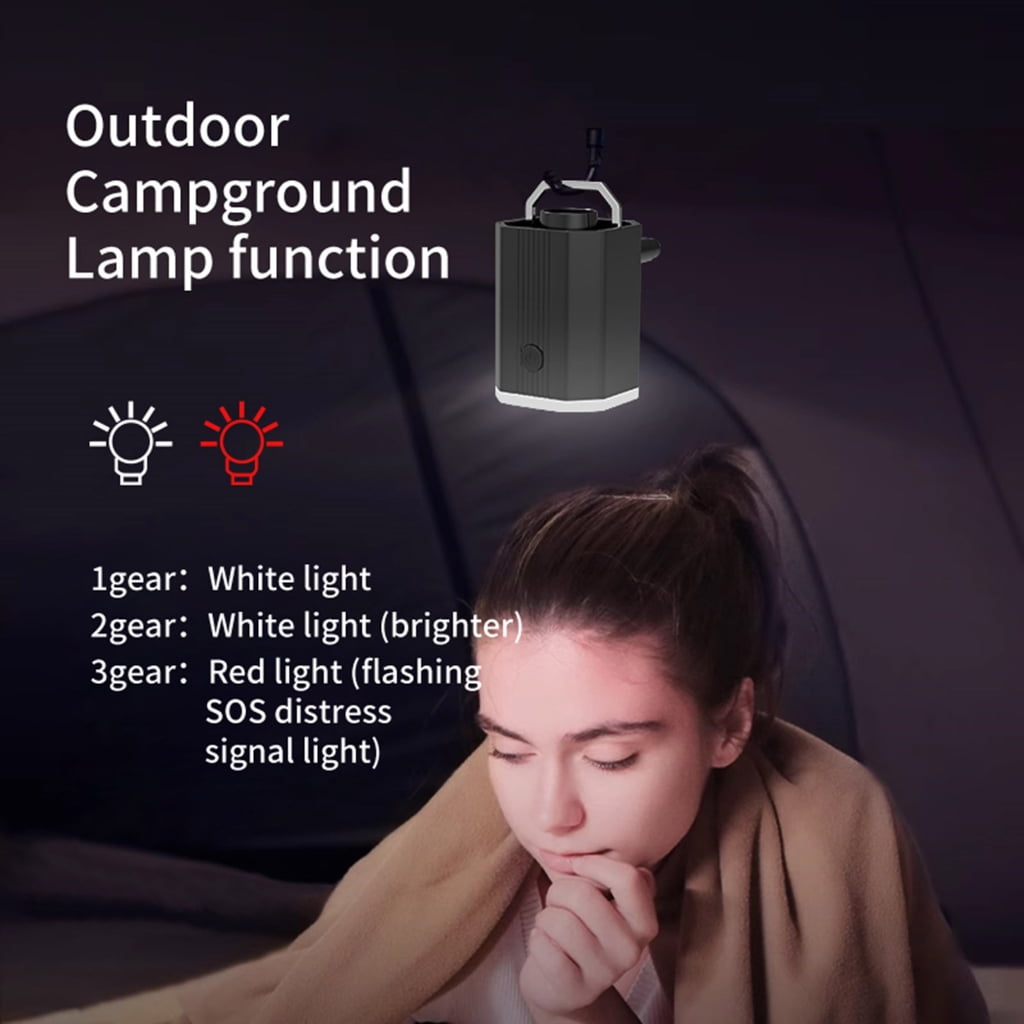 Electric Vacuum Pump Portable Cordless Air Pumps Travel Electric Pump with Light