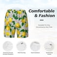 thumbnail image 5 of Xecao Lemon Seamless Pattern Oil Painting Effect for Men's Swimming Trunks Swim Trunks Quick Dry Swim Shorts with Mesh Lining Funny Swimwear Bathing Suits, 5 of 9
