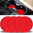 thumbnail image 1 of Posavasos para coche ZHAOCHENG 4 portavasos universales antideslizantes rojo, 1 of 5