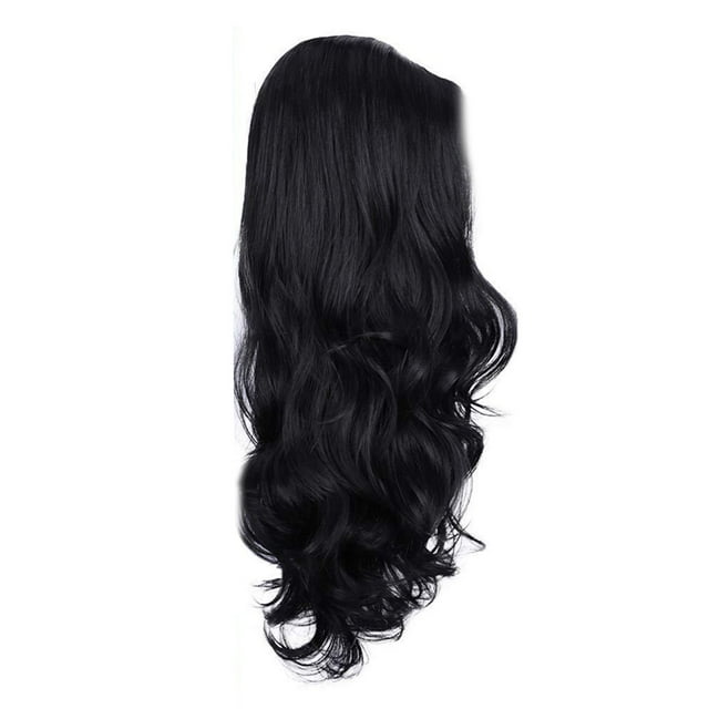 Peluca de Cabello Rizado Largo Sintético, Estructura de Simulació Firma Real