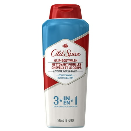 Old Spice High Endurance Conditioning Long Lasting Scent Men's Hair and Body Wash 18 Fl Oz