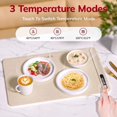 thumbnail image 2 of Fast Heating Food Electric Warming Tray Foldable Food Warmer Plate with Adjustable Temperature Control Keeps Food Hot Constant M 1PC, 2 of 6