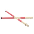 thumbnail image 2 of Sonducket 1 par de baquetas de tambor, varillas de bambú con mango de goma, baquetas de percusión de balada resistente, paquete de baquetas de tambor Accesorios para instrumentos musicales rojo Sonducket YQ0830-02, 2 of 6