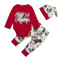 thumbnail image 1 of Primer traje de Navidad para bebé, ropa de Navidad para niños pequeños, conjunto de sombreros Afortunado Sencillez, 1 of 4