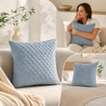thumbnail image 4 of Textured Knit Throw Pillow Cover Soft Square Decorative Cushion Case for Outdoor Patio Sofa Couch and Home, 4 of 7