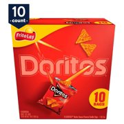 Doritos Nacho Cheese Tortilla Snack Chips, 1oz, 10 Count Bags