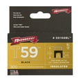 thumbnail image 3 of Arrow 591168BL Genuine T59 Insulated 1/4" Leg Length, 1/4" Crown Size, Staples, Black, 300-Pack, 3 of 6