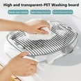 thumbnail image 2 of Durable Pet Material Washing Board Hand Washing Board Translucent Gray Laundry Hand Washing Board Durable Stable Easy to, 2 of 5