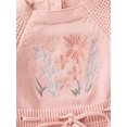 thumbnail image 5 of Bagilaanoe Newborn Baby Girl Knitted Romper Sweater Long Sleeve Flower Embroidery Bodysuits 6M 9M 12M 18M 24M Infant Warm Jumpers Tops Fall Loose Knitwear, 5 of 9