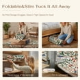 thumbnail image 6 of BERTHMEER 4'x6' Area Rugs for Living Room Bedroom Rugs Non Slip Washable Floral Beige Vintage Carpets Oriental Flower Office Dorm Dining Room Traditional Throw Rugs, Multicolor, 6 of 7