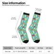 thumbnail image 2 of Rateoe Mushrooms for Women Casual Calf Socks - Cute Crew Socks - Thin Soft Above Ankle Socks Size 5-11, 2 of 6