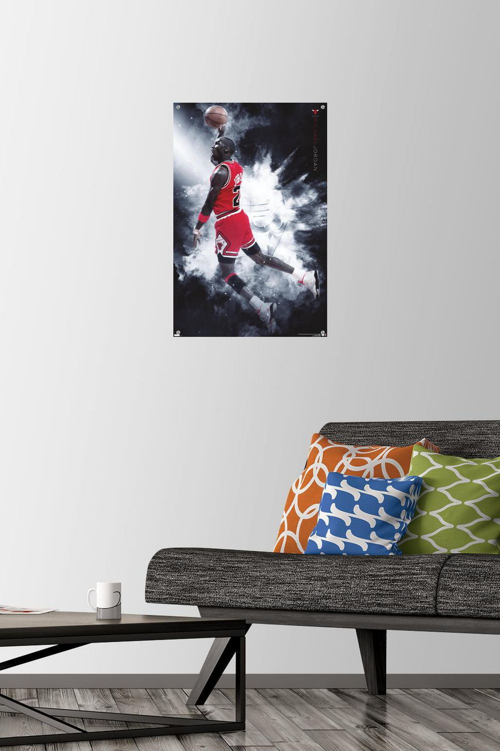 Michael Jordan - Burst Wall Poster