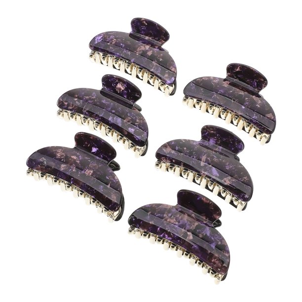 BESTYASH 6Ud Clips Acrílicos Multicolores Para El Con Fuerza Y Estilo Floral Para Uso Diario Y Regalos