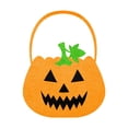 thumbnail image 1 of CRCMURE Food Storage Halloween Candy Bag Trick Or Pumpkin Bag Holiday Bucket 6 Clock To Choose From, 1 of 3