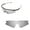 Silver, variant on Walleva Titanium Polarized Replacement Lenses And Grey Earsocks For Oakley M Frame Sweep Sunglasses