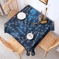 thumbnail image 2 of Math Equations Starry Blue Background Pattern Square Tablecloth,Waterproof Square Table Cover,Wipeable Spillproof Washable Table Cover for Home Kitchen Party Decor 60"x60"(152x152cm), 2 of 6