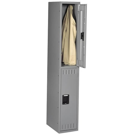 Tennsco Double Tier Locker, Single Stack