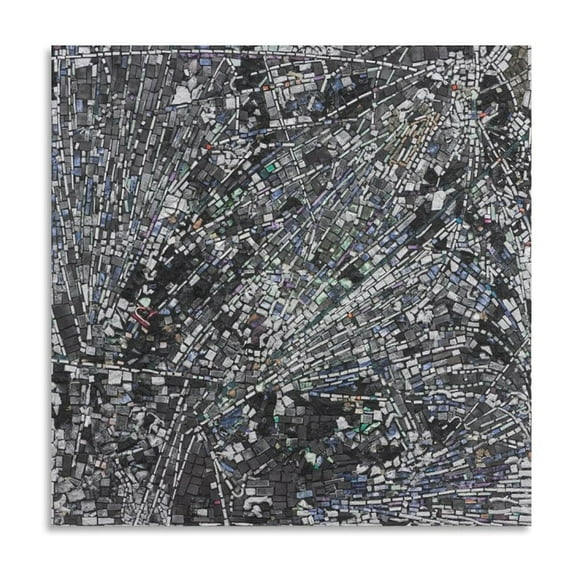Jack Whitten Escalation I Canvas Art Poster and Wall Art Picture Print Modern Family bedroom Decor Posters 20x20inch(50x50cm)