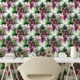 thumbnail image 2 of Ambesonne Nature Peel & Stick Wallpaper for Home, Whimsical Ink Floral Plot, 13"x72", Pale Ruby and Reseda Green, 2 of 5