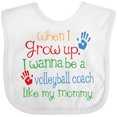 thumbnail image 3 of Inktastic Volleyball Coach Like Mommy Boys or Girls Baby Bib, 3 of 4