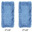 thumbnail image 5 of Better Trends 2 Piece Bathroom Rug Set 100% Cotton, Extra Soft, Water Absorbent & Non Slip Bath Mat, Ruffle Border, (Blue) Shaggy Border Collection, 5 of 5