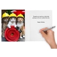 thumbnail image 3 of Tarjeta de felicitación para cumpleaños de un divertido gato con tarjeta postal adicional, 3 of 5
