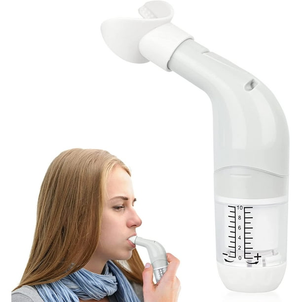 Appareil D'exercice Pulmonaire | Exercice Respiratoire Pour Les Poumons |  Outil D'entraînement Respiratoire Pour La Capacité Pulmonaire Portable 