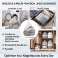 thumbnail image 4 of ROSEXIXI 4Pack Large Mesh Laundry Bags with Locking Drawstring Closure,Dirty Clothes Organizer,31.5×23.62 inches, 4 of 6