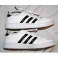 thumbnail image 3 of Adi-das mens 5.5 white with black stripes shoes cloudfoam, 3 of 6