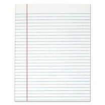 "The Legal Pad" Glue Top Pads, Wide/legal Rule, 50 White 8.5 X 11 Sheets, 12/pack | Bundle of 2 Packs