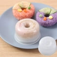 thumbnail image 5 of Onigiri Mold for Sushi Maker, Non-stick Rice Ball Mold for Donut Maker, 2pcs PP Silicone Rice Mold Tool Set, 5 of 5