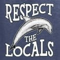 thumbnail image 6 of Wild Bobby Respect The Locals Save Our Oceans Dolphin Animal Lover Unisex Graphic Hoodie Sweatshirt, Vintage Heather Navy, 3X-Large, 6 of 6