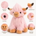 thumbnail image 4 of ReedCA Highland Cow Stuffed Animal Plush Toy for Kids, 10.5 Inch, 4 of 7