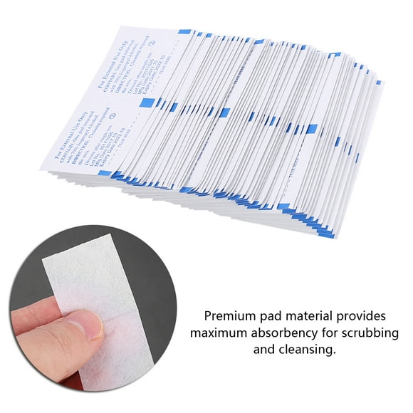 100pcs Disposable Alcohol Pads Alcohol Wipes Sterilization First Aid Antibacterial Tool