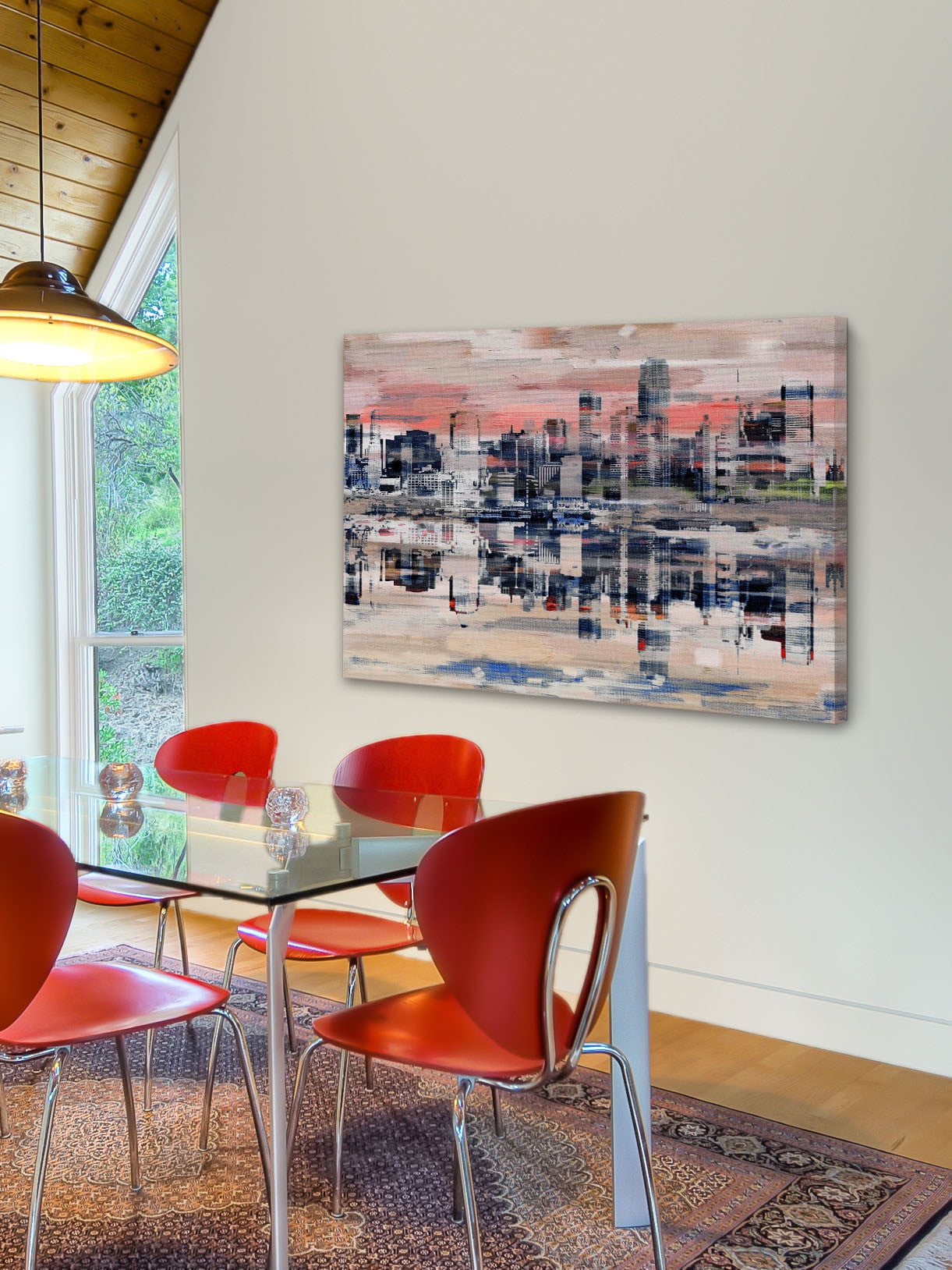 Parvez Taj "NYC Reflection" Print on Canvas