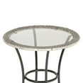 thumbnail image 4 of Open Box Four Seasons Courtyard 24" Wicker Modern Bistro Patio Table, Gray, 4 of 6