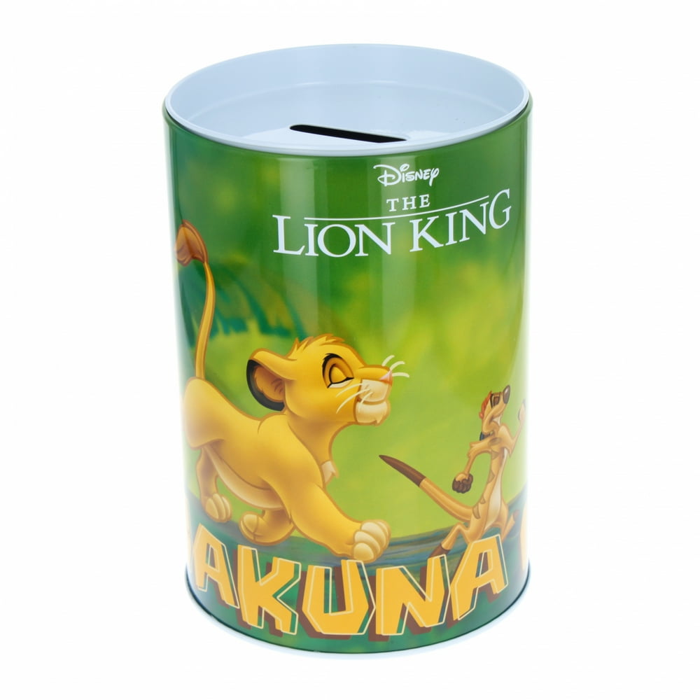 Disney The Lion King Kids Tin Piggy Bank Learning Savings Tools for ...