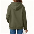 thumbnail image 6 of Textilo Womens Hoodies Long Sleeve Hooded Sweatshirts with Pocket Solid Color Sweaters Pullover Y2k Fall Winter 2026 Comfy Casual Clothes,Camouflage Green 3XL, 6 of 6