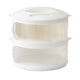 thumbnail image 1 of Fityle Contenedor de alimentos apilable redondo con aislamiento, tapa para platos con tapa sobrante 2 niveles, 1 of 9