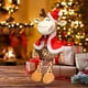 thumbnail image 4 of Christmas Giraffe Stuffed Animal Plush Toy-Super Soft Wild Animal Dress Up with Red Santa Claus Outfit, Cute Wildlife Gift Perfect Holiday, Personalization Gift for Birthday, Romantic Date-17 Inch, 4 of 6