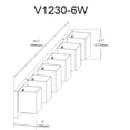 thumbnail image 2 of Dainolite V1230-6W-PC  Vanity, 2 of 3