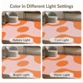 thumbnail image 7 of ODIKA 9'x12' Pink Orange Mid Century Modern Design Washable Area Rug Retro Abstract Pattern with Flowing Curves for Master Suite, California King, Under Bed, Non-Shedding, Easy Care, 7 of 7