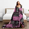 thumbnail image 2 of 80th Birthday Gifts for Women, Happy 80th Birthday Blanket 1943, 80th Birthday Decorations Women Throw Blanket 50"x60", Turning 80 Years Old Gifts Flannel Blanket for Mom Sister Friends, 2 of 6
